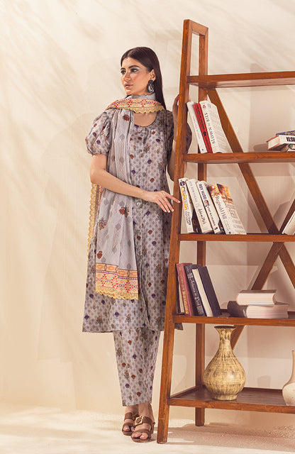 Alzohaib - 3 PIECE UNSTITCHED PRINTED LAWN-CPP-23-08