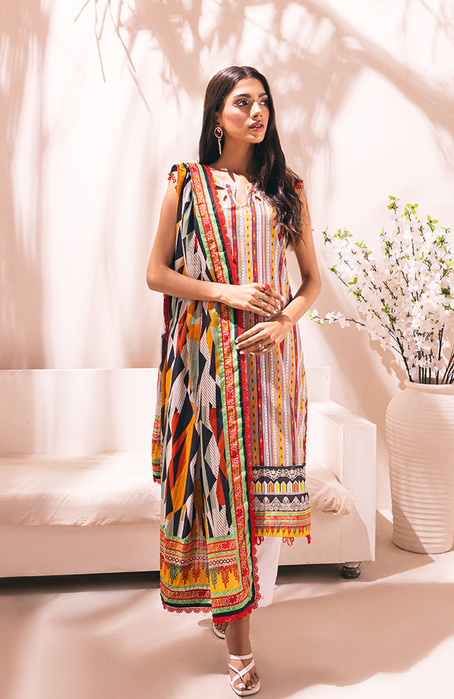 Alzohaib - 3-Piece Unstitched Digital Printed Lawn-CDD-23-08