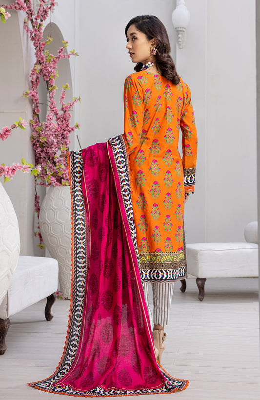 Alzohaib - 3-Piece Unstitched Digital Printed Cambric CPC-23-08