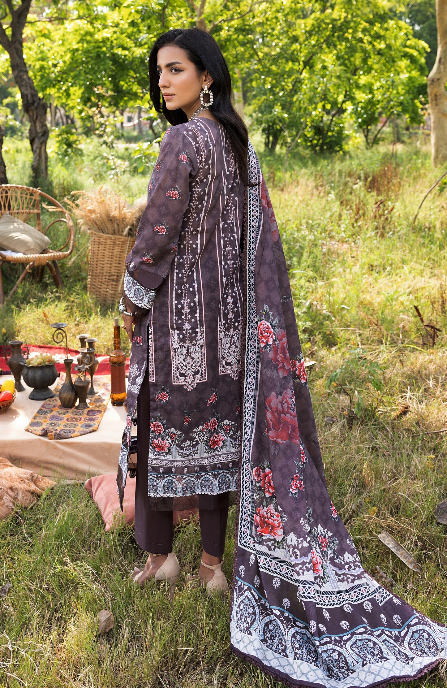 Alzohaib - 3 PIECE UNSTITCHED DIGITAL PRINTED LAWN-ADL-3-23-08