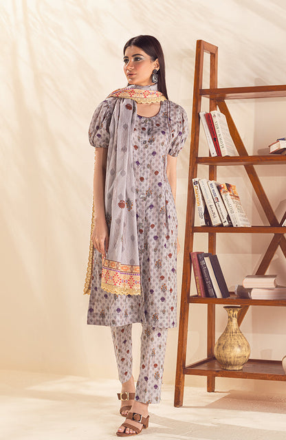 Alzohaib - 3 PIECE UNSTITCHED PRINTED LAWN-CPP-23-08