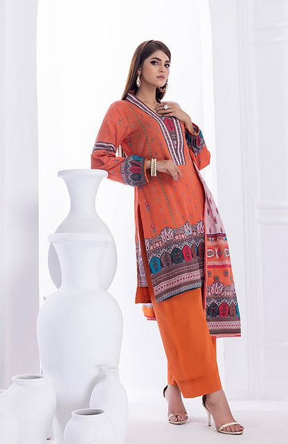 Alzohaib - 3 PIECE UNSTITCHED DIGITAL PRINTED LAWN-ADL-2-23-08