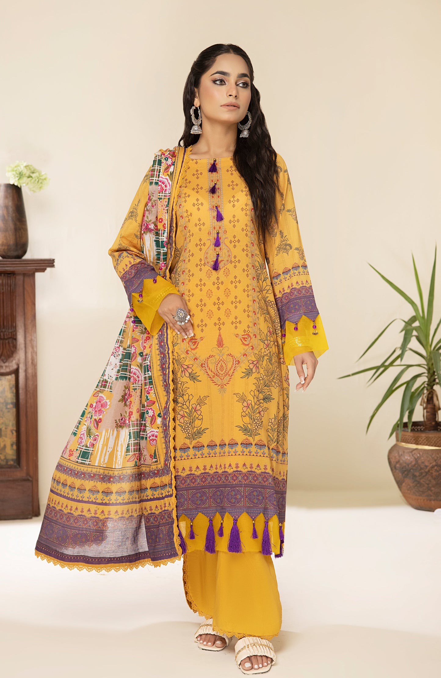 Alzohaib - 3-Piece Unstitched Digital Printed Lawn-CFD-23-06