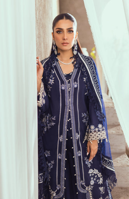 Alzohaib - 3 Piece Unstitched Luxury Embroidered Lawn-MLL-23-2-08