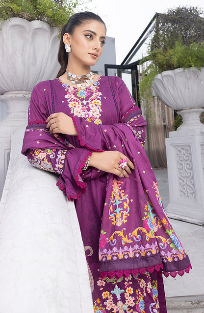 Alzohaib - 3 Piece Unstitched Printed Lawn-MDL-23-08