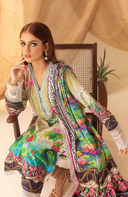 Alzohaib - 3-Piece Unstitched Digital Printed Striped Doria Lawn-CSD-23-08