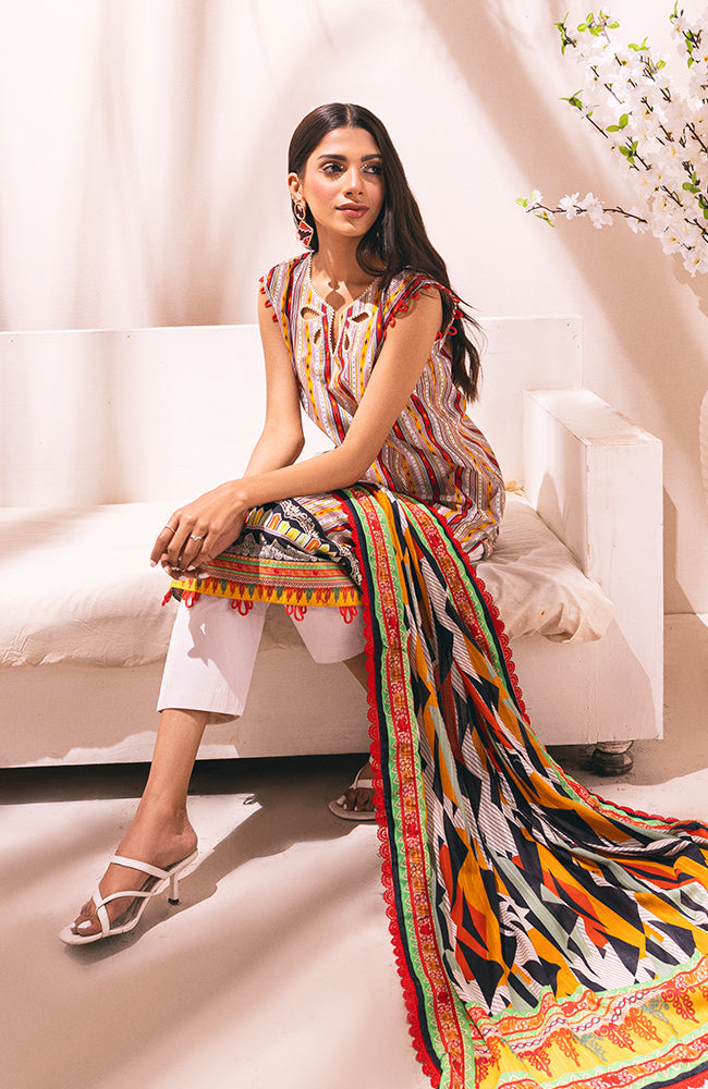 Alzohaib - 3-Piece Unstitched Digital Printed Lawn-CDD-23-08