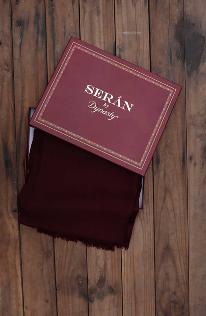 Seran - Wool Shawl - Maroon