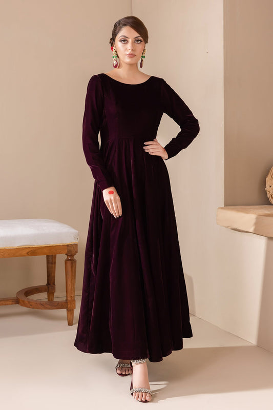 Baroque - SOLID VELVET FROCK  PR-854