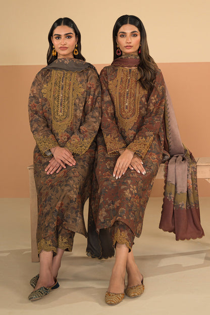 Baroque - DIGITAL PRINTED SLUB KHADDAR UF-482