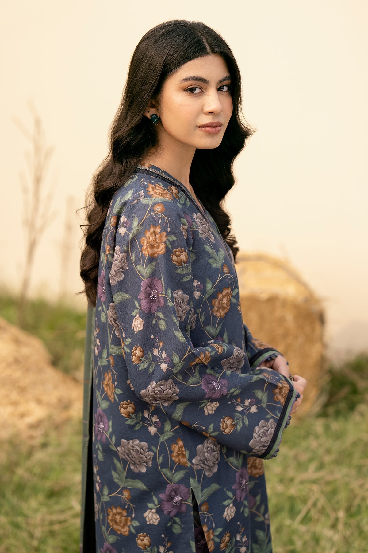 Baroque - DIGITAL PRINTED SLUB KHADDAR UF-492