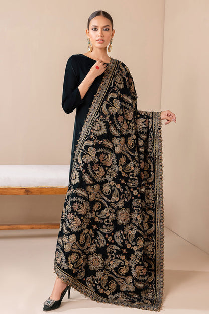 Baroque - EMBROIDERED VELVET SHAWL VS-40