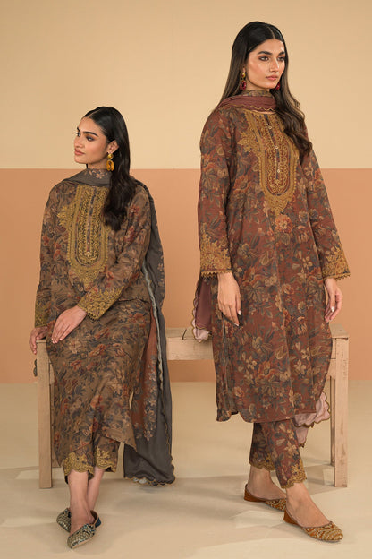 Baroque - DIGITAL PRINTED SLUB KHADDAR UF-482