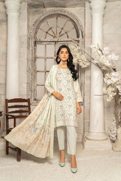 3PC Anarkali Linen Mother Collection 87