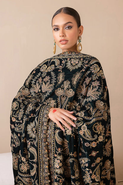 Baroque - EMBROIDERED VELVET SHAWL VS-40