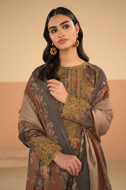 Baroque - DIGITAL PRINTED SLUB KHADDAR UF-482