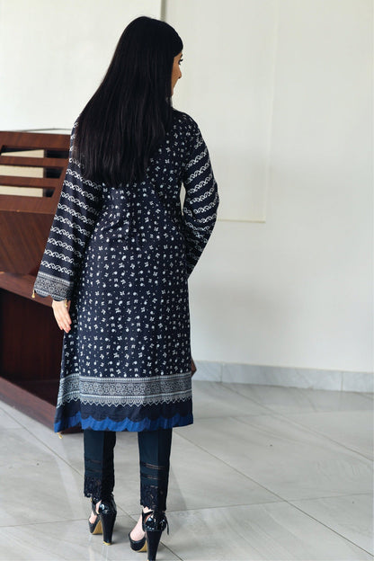 Bareeq Outfits - Black Printed Lawn – 2 PCS