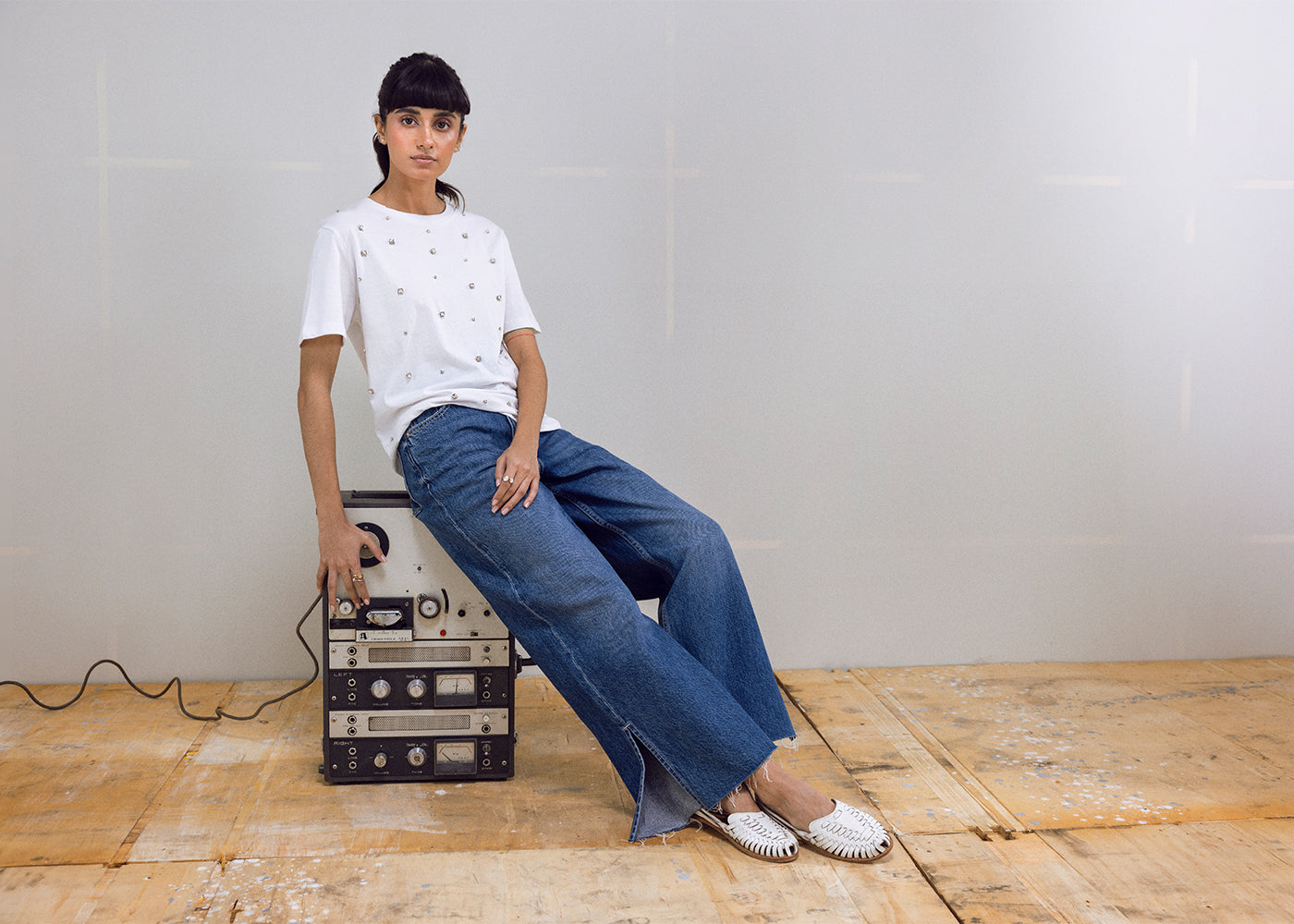 Ethnic - EMBELLISHED T-SHIRT (E1026/108/001)