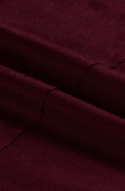 Seran - Wool Shawl - Maroon