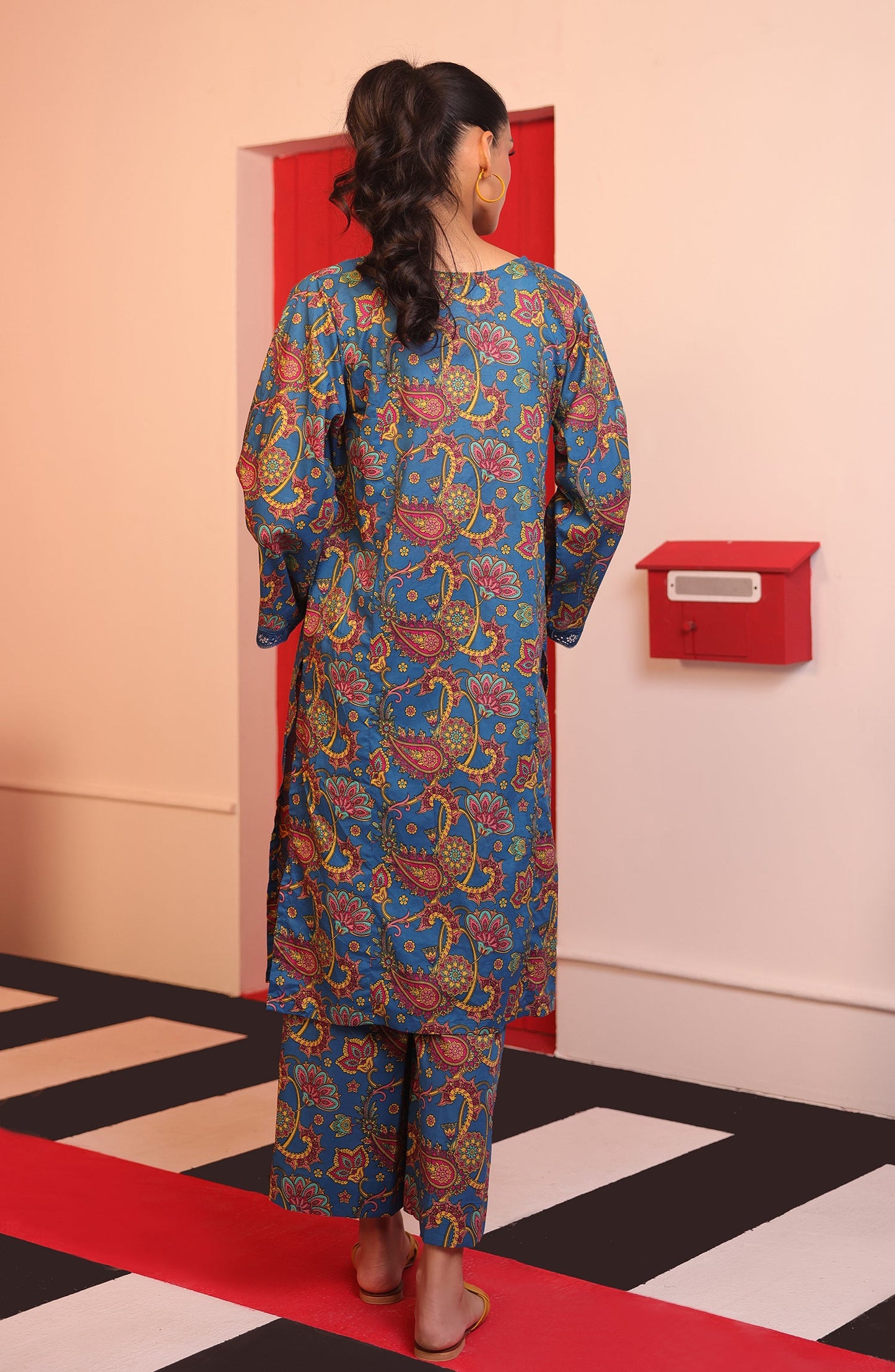 Orient - Stitched 2 Piece Printed Cambric Shirt and Cambric Pant