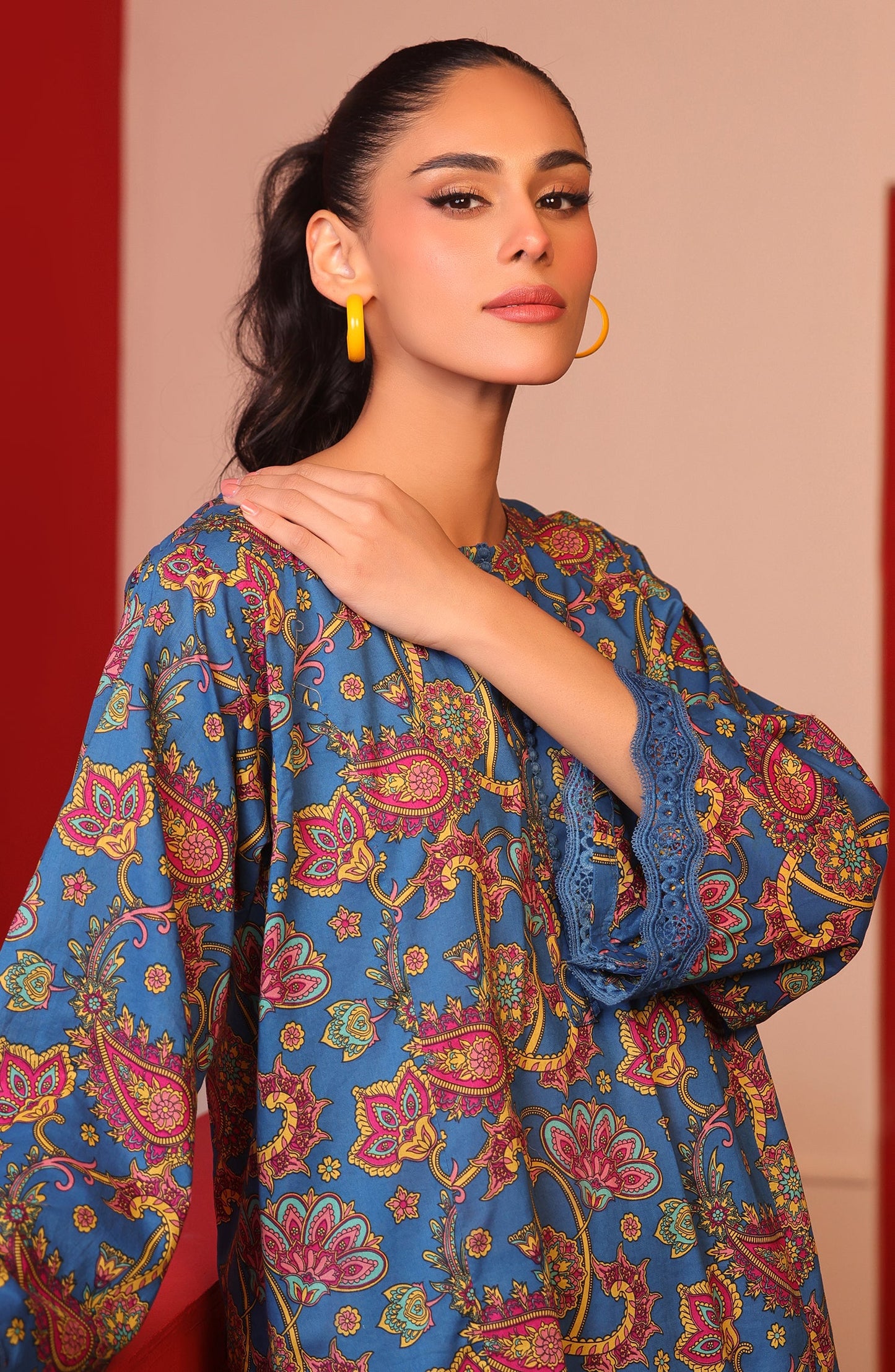 Orient - Stitched 2 Piece Printed Cambric Shirt and Cambric Pant