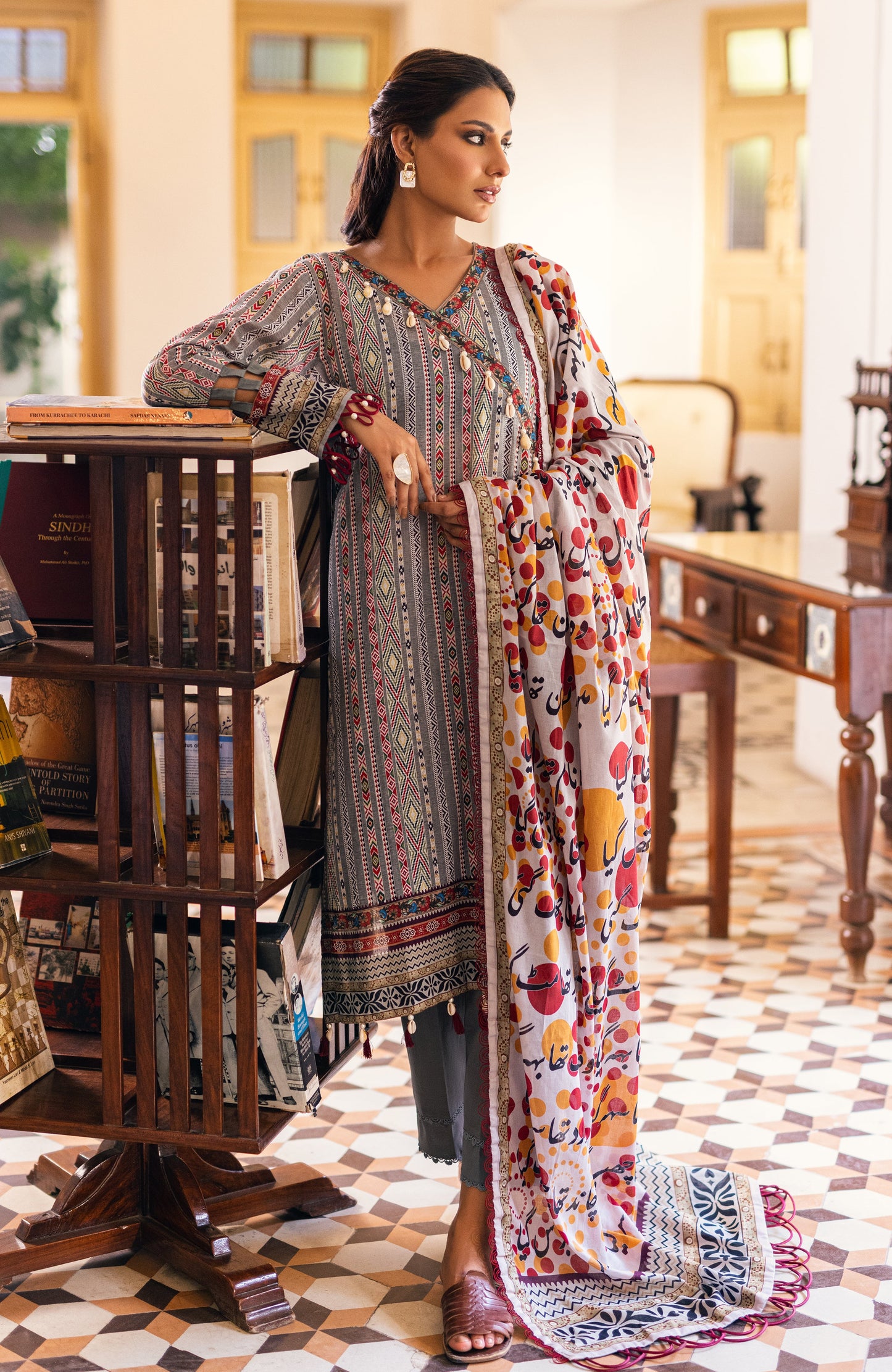 Alzohaib - 3-Piece Unstitched Digital Printed Cambric-AKC-23-09