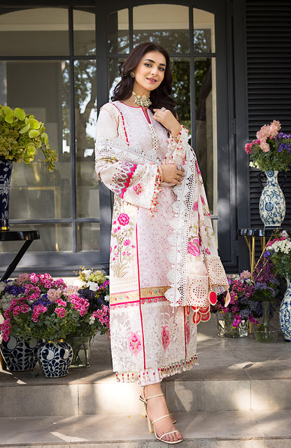 Alzohaib - 3 Piece Unstitched Luxury Embroidered Lawn-MLL-23-09