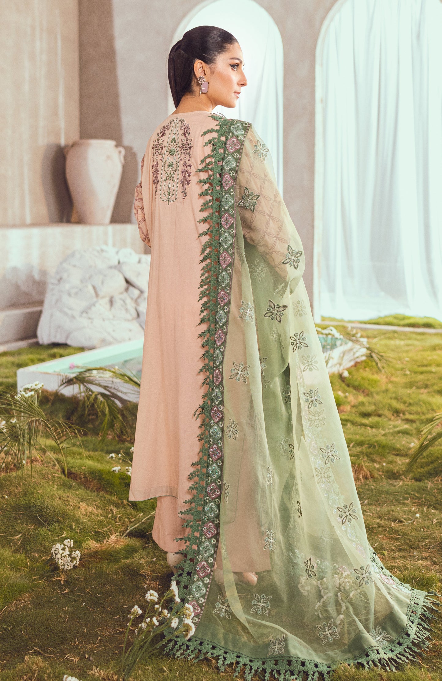 Alzohaib - 3 Piece Unstitched Luxury Embroidered Lawn-MLL-23-2-09