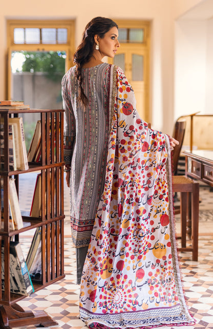 Alzohaib - 3-Piece Unstitched Digital Printed Cambric-AKC-23-09