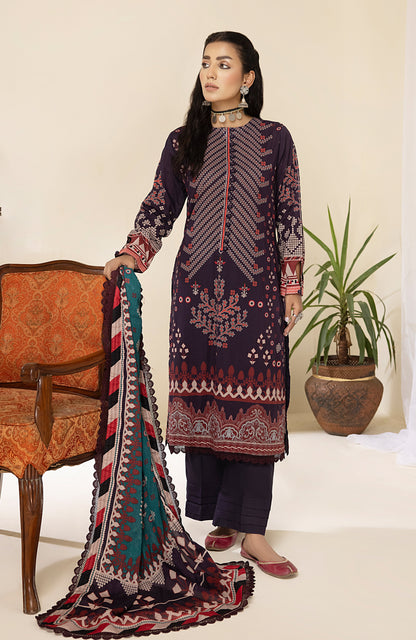 Alzohaib - 3-Piece Unstitched Digital Printed Lawn-CFD-23-14