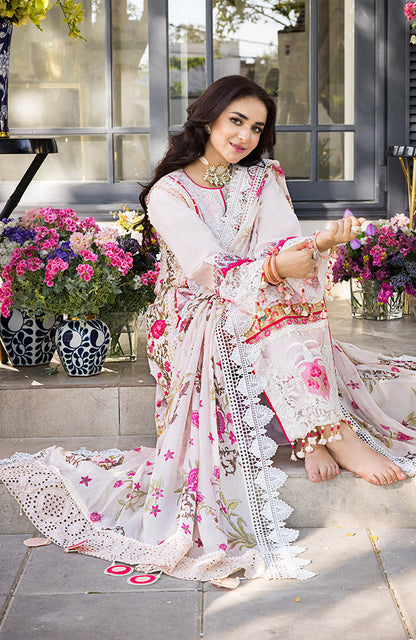 Alzohaib - 3 Piece Unstitched Luxury Embroidered Lawn-MLL-23-09