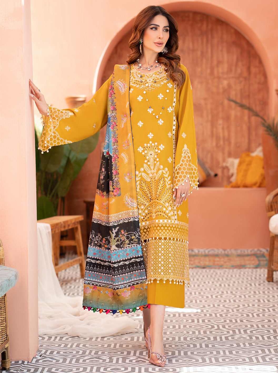 Binilyas - 904-A | Three Piece Unstitched