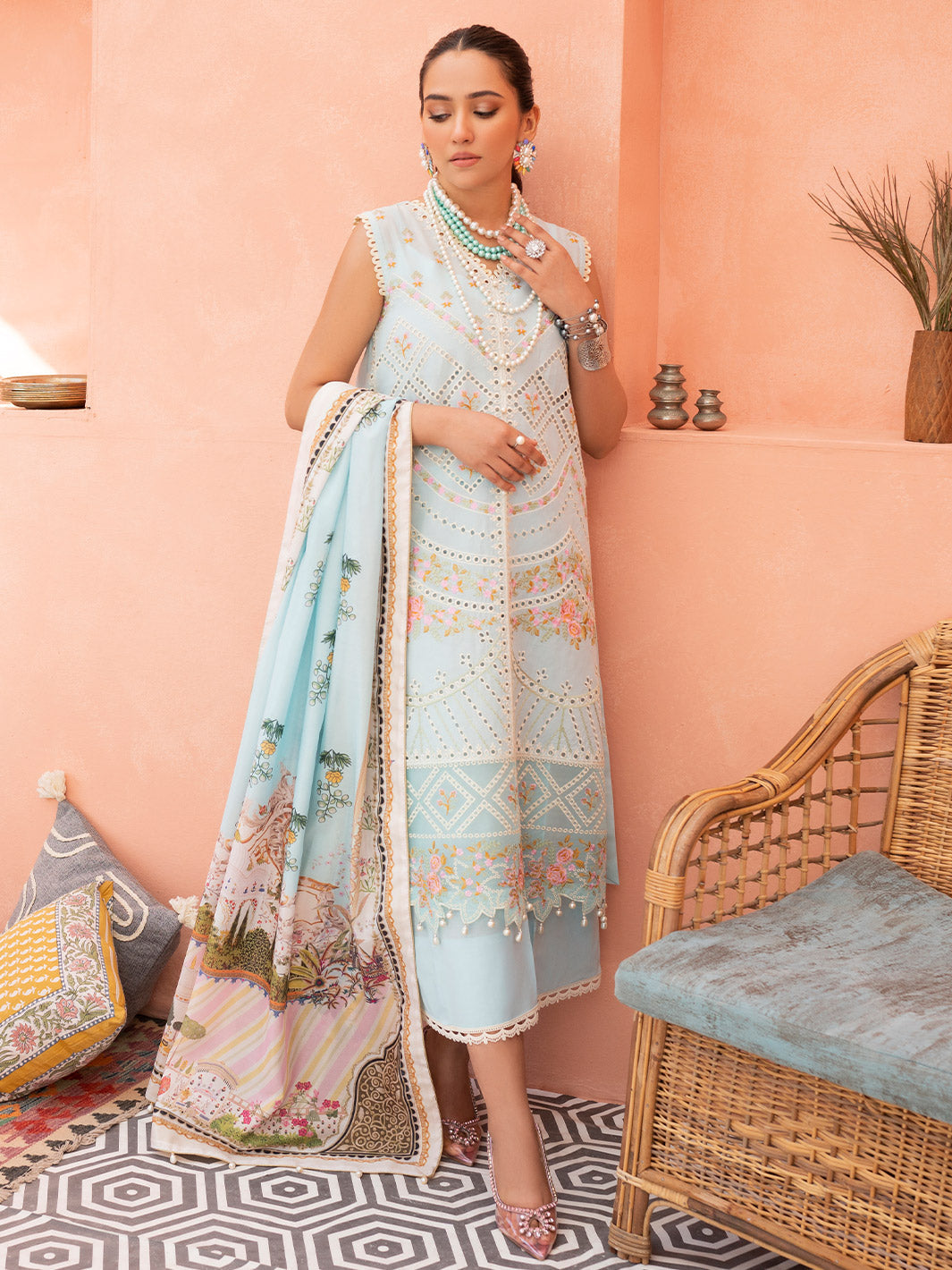 Binilyas - 905-B | Three Piece Unstitched