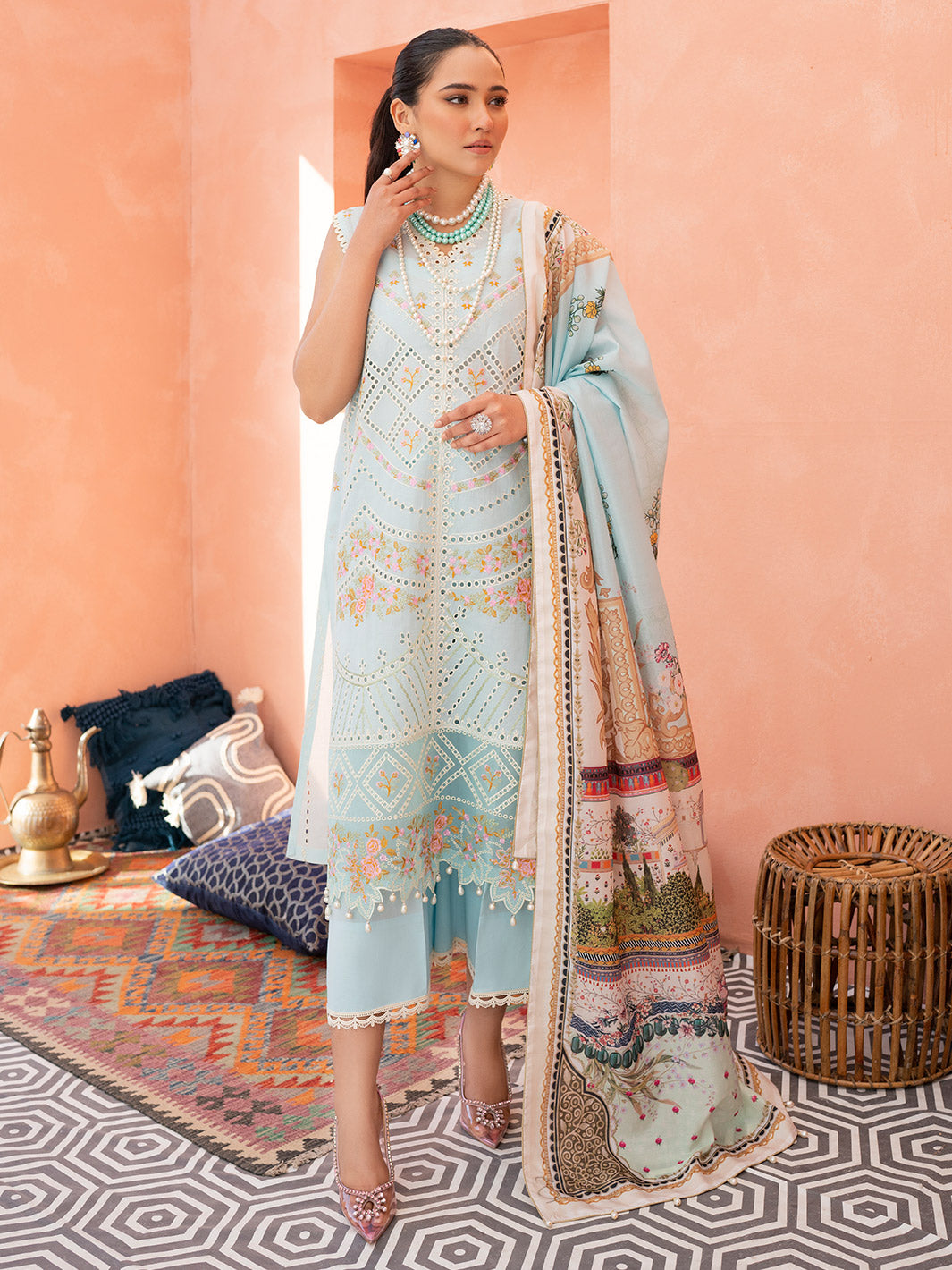 Binilyas - 905-B | Three Piece Unstitched