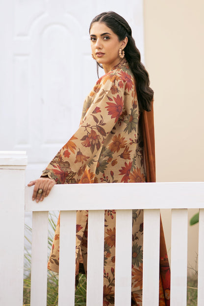 Baroque - DIGITAL PRINTED SLUB KHADDAR UF-493