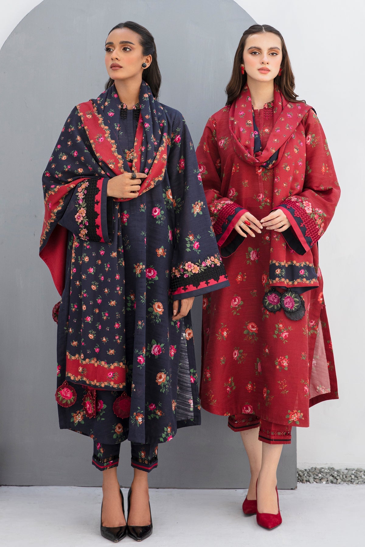 Baroque - DIGITAL PRINTED SLUB KHADDAR UF-457