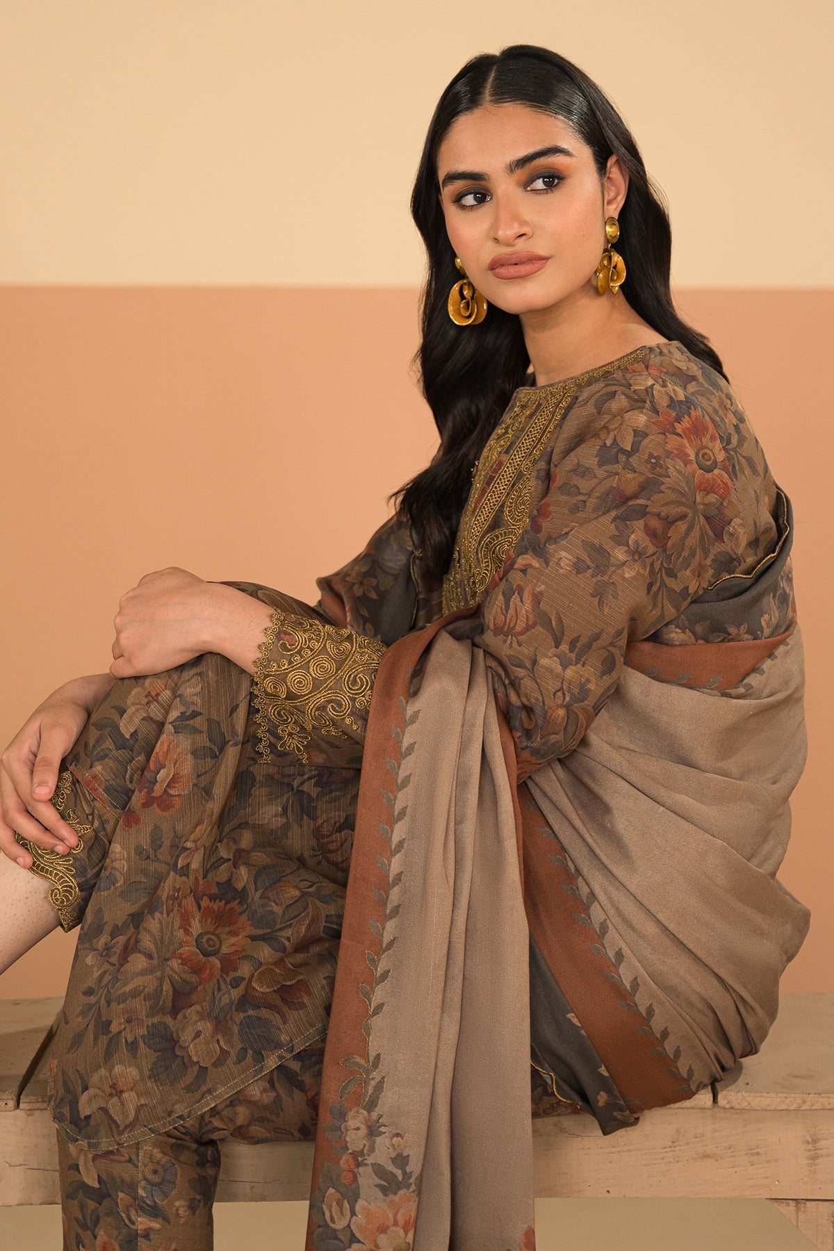 Baroque - DIGITAL PRINTED SLUB KHADDAR UF-482