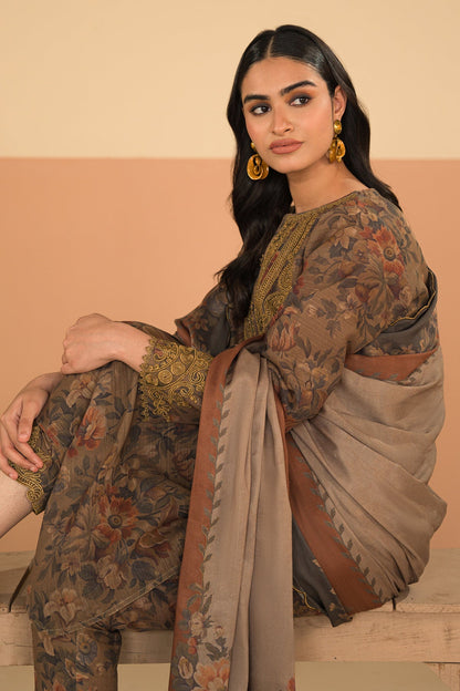 Baroque - DIGITAL PRINTED SLUB KHADDAR UF-482