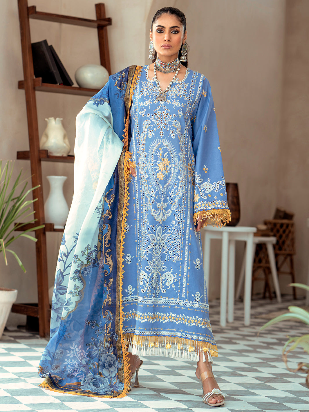 Binilyas - 912 - A | Three Piece Unstitched