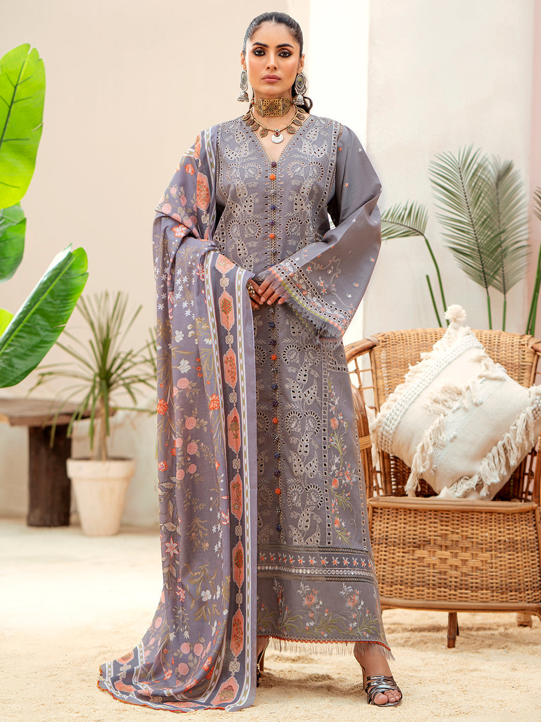 Binilyas - 913 - A | Three Piece Unstitched