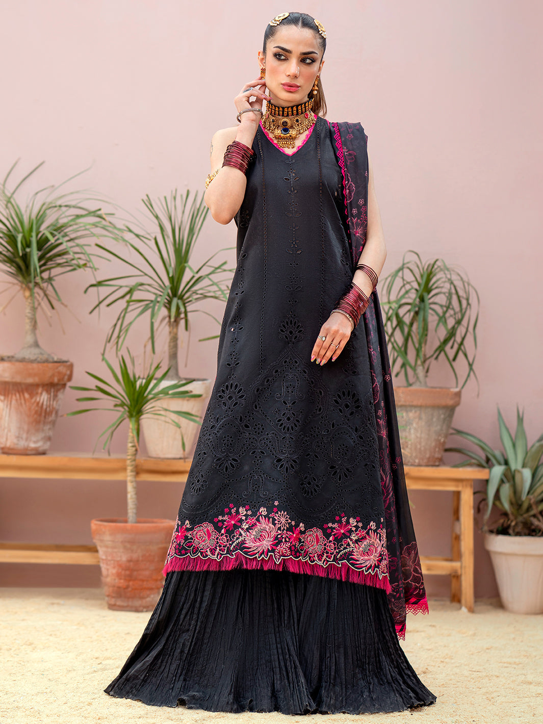 Binilyas - 914 - B | Three Piece Unstitched