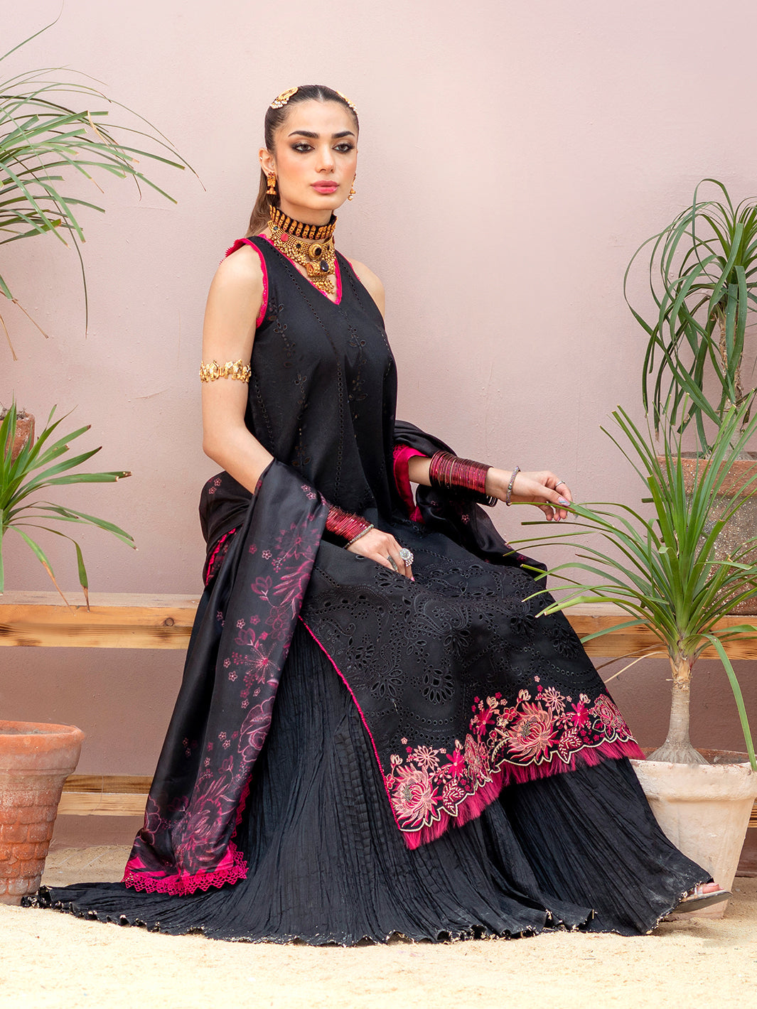 Binilyas - 914 - B | Three Piece Unstitched