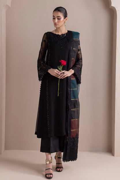 Baroque - EMBROIDERED CHIFFON FROCK PR-846