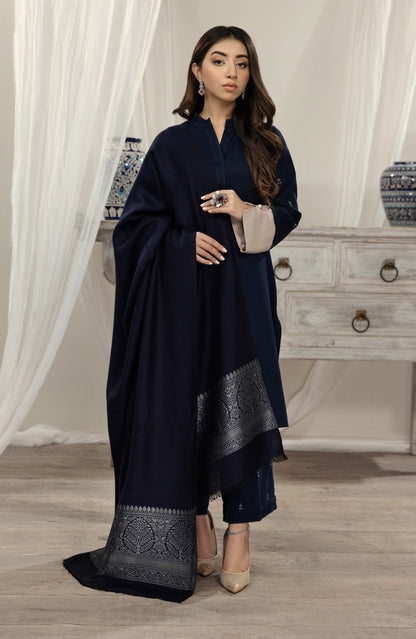 Seran - Navy Blue - Shawl