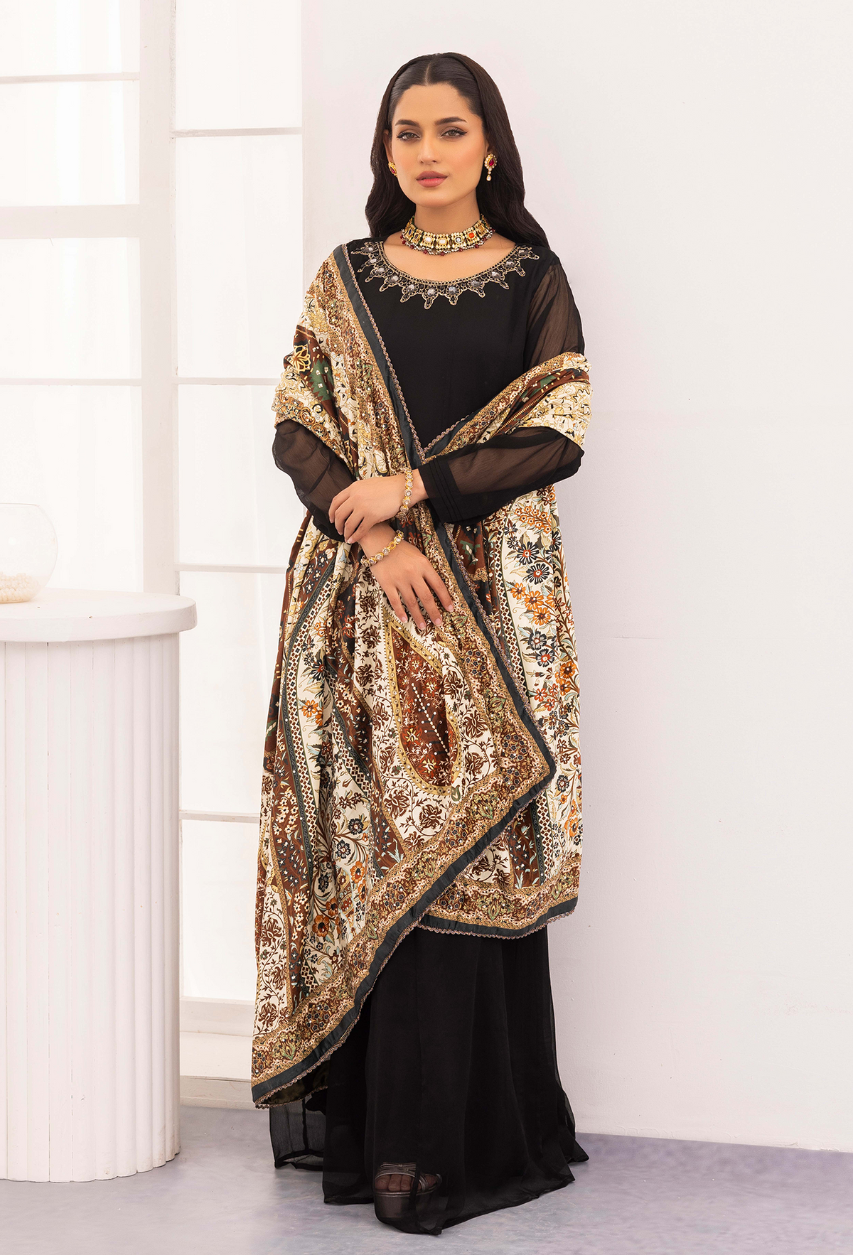 Adan's Libas - Adan's Velvet- Shawl 5445
