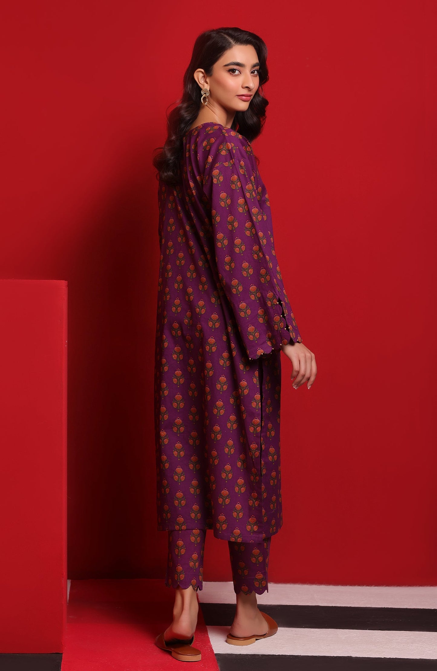 Orient - Stitched 2 Piece Printed Cambric Shirt and Cambric Pant