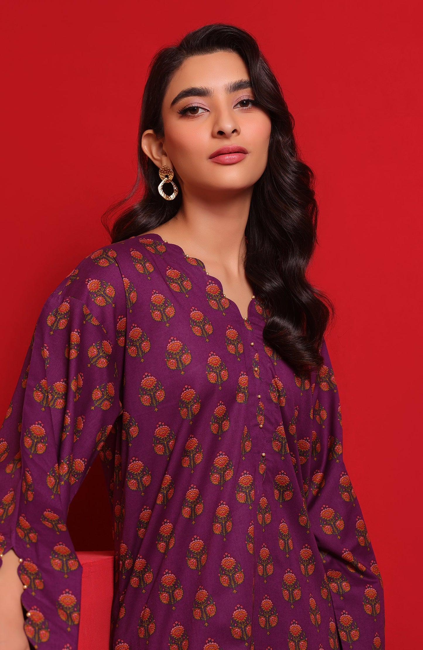 Orient - Stitched 2 Piece Printed Cambric Shirt and Cambric Pant