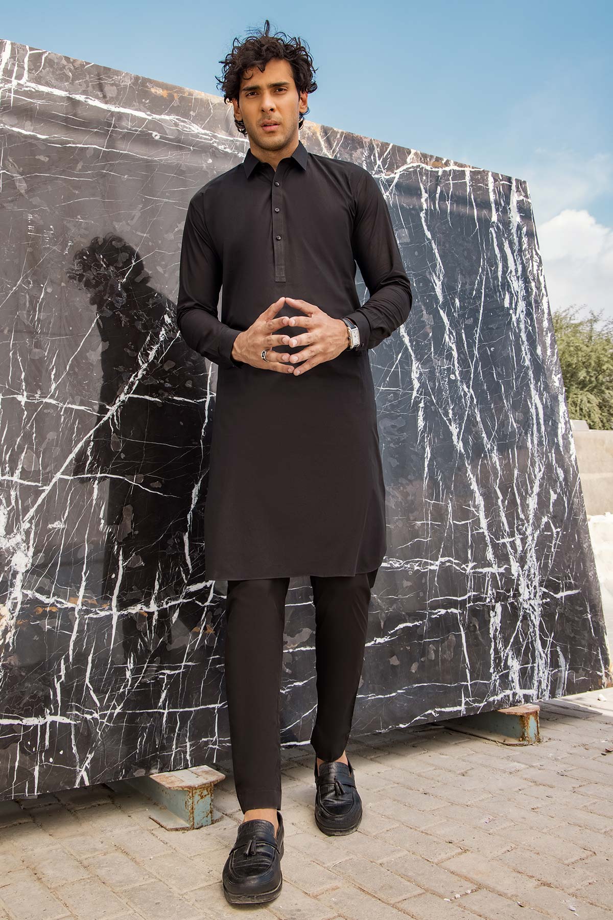 Dyed Cotton Shalwar Kameez