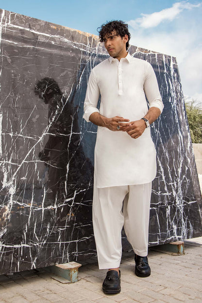 Dyed Swiss Latha Shalwar Kameez