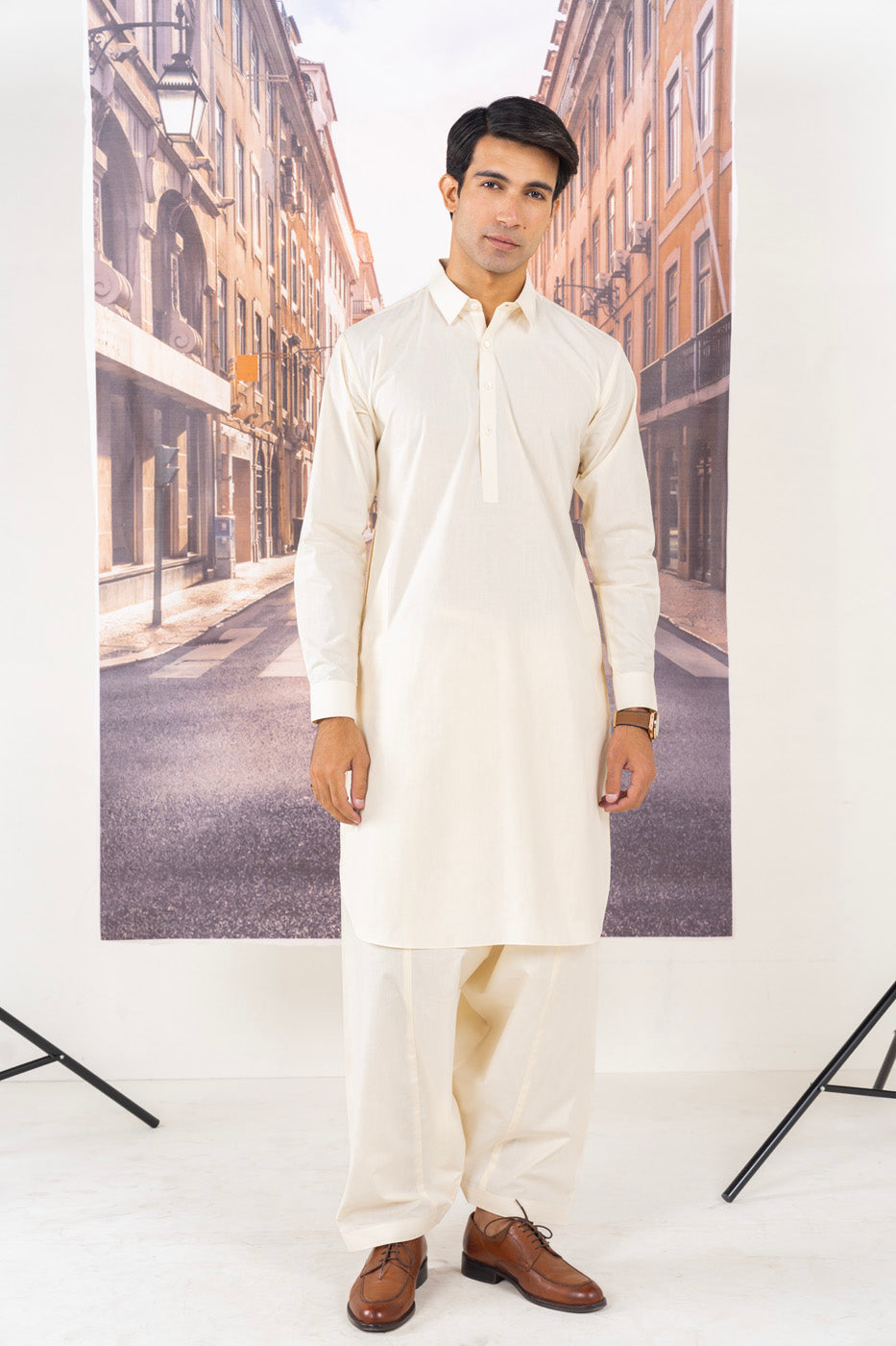 Dyed Swiss Latha Shalwar Kameez
